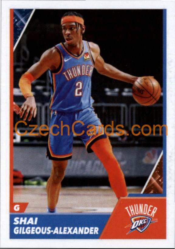 Shai Gilgeous-Alexander 2021/22 Panini NBA sticker and card #423
