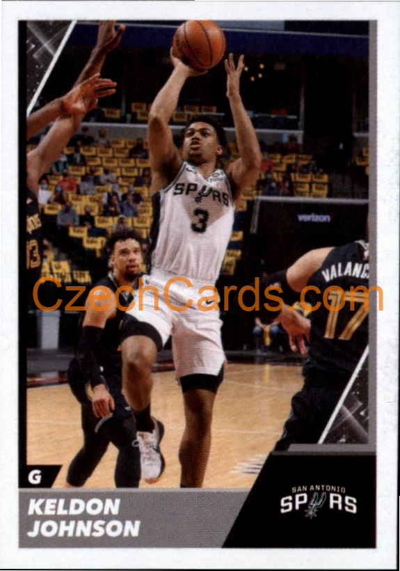 Keldon Johnson 2021/22 Panini NBA sticker and card #476