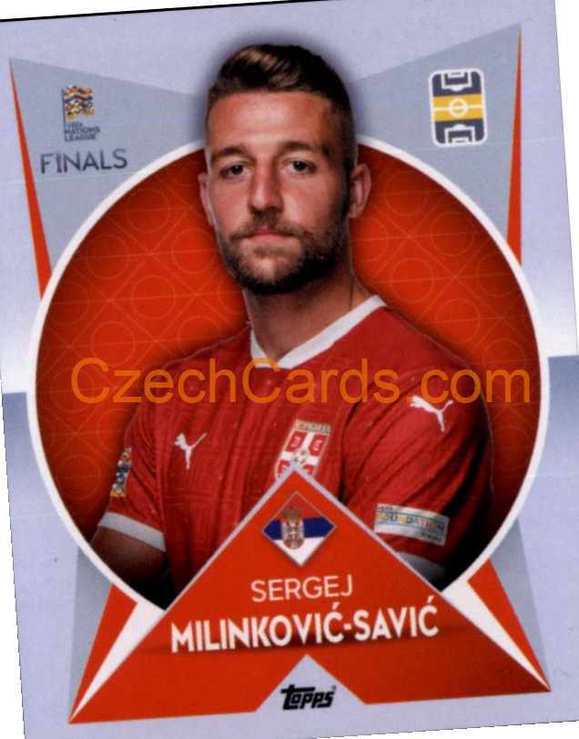 Sergej Milinković-Savić 2022/23 Topps Nations League #75