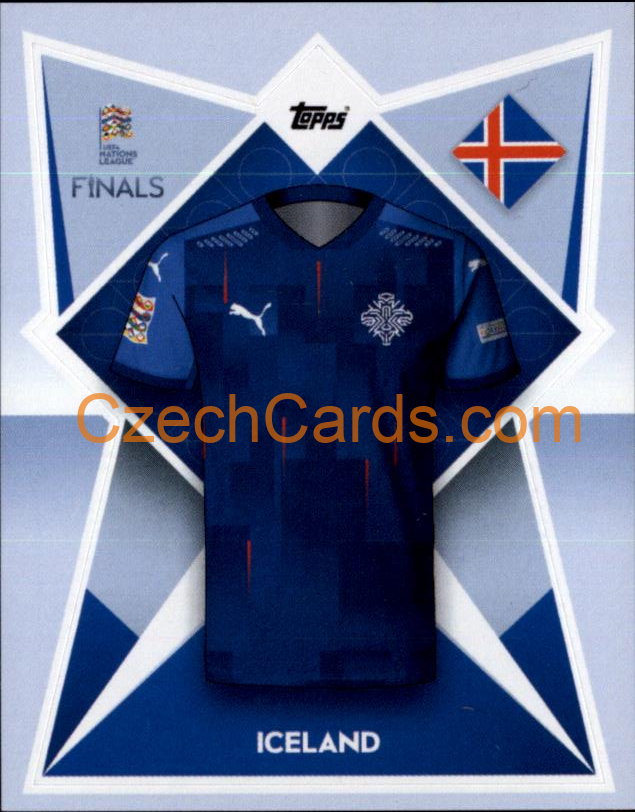 Iceland kitts 2022/23 Topps Nations League #194