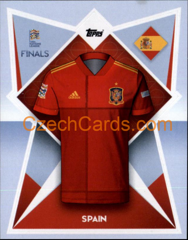 Spain kitts 2022/23 Topps Nations League #219