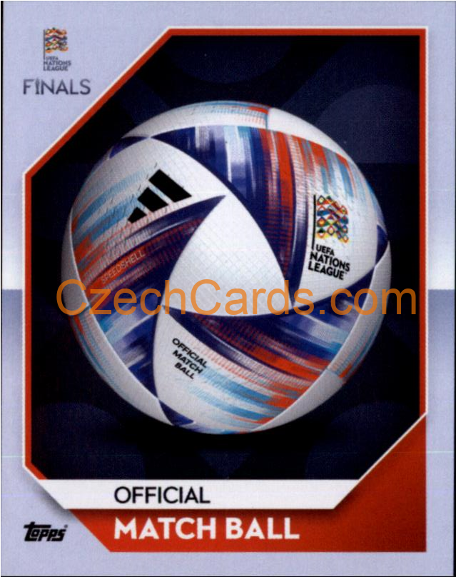 Official Match Ball 2022/23 Topps Nations League #225