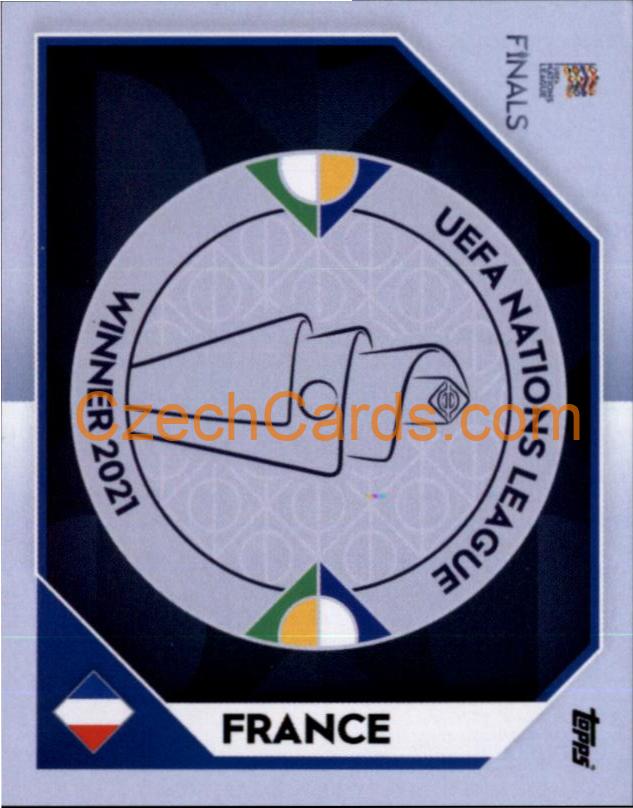 UNL Winner 2021 — France 2022/23 Topps Nations League #235
