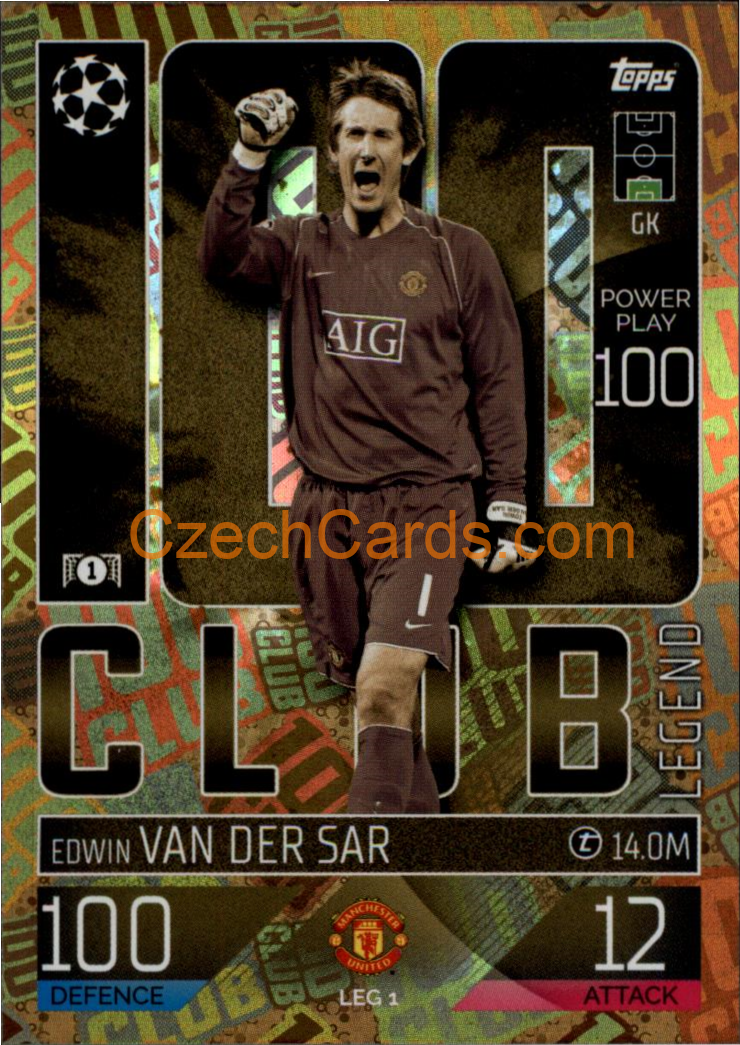 Edwin van der Sar 2022/23 Match Attax Extra Club Legend #LEG1