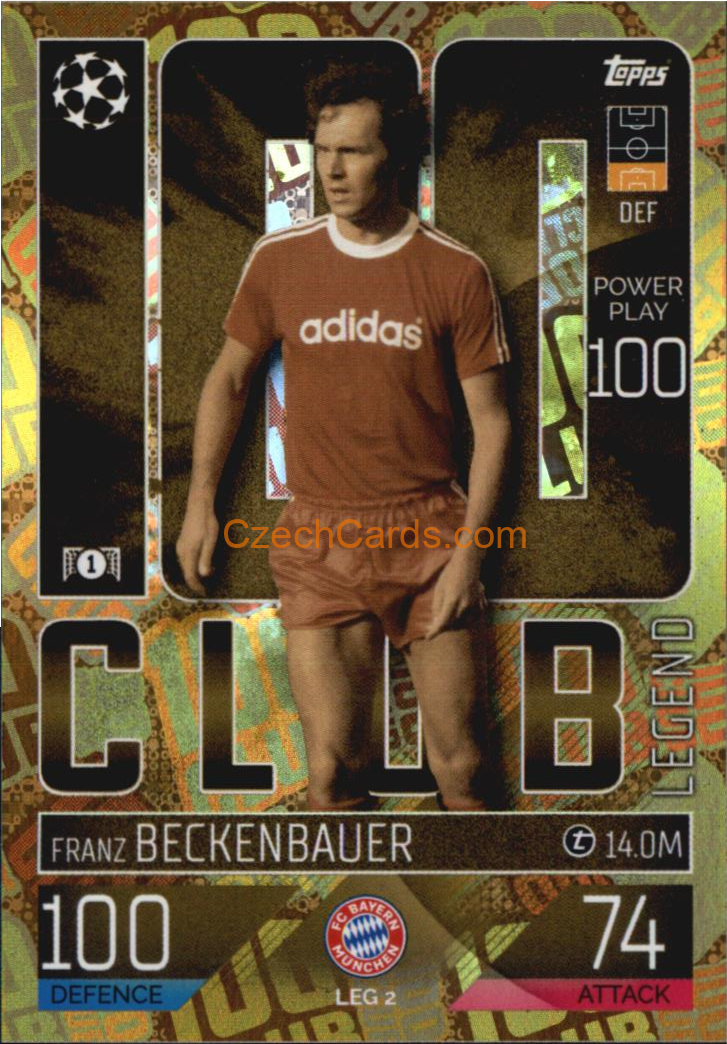 Franze Beckenbauer 2022/23 Match Attax Extra Club Legend #LEG2