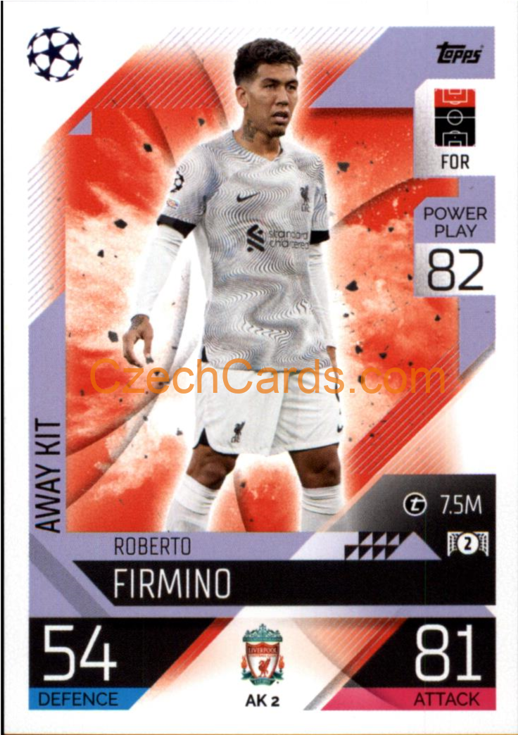Roberto Firmino (Liverpool) 2022/23 Match Attax Extra #AK 2