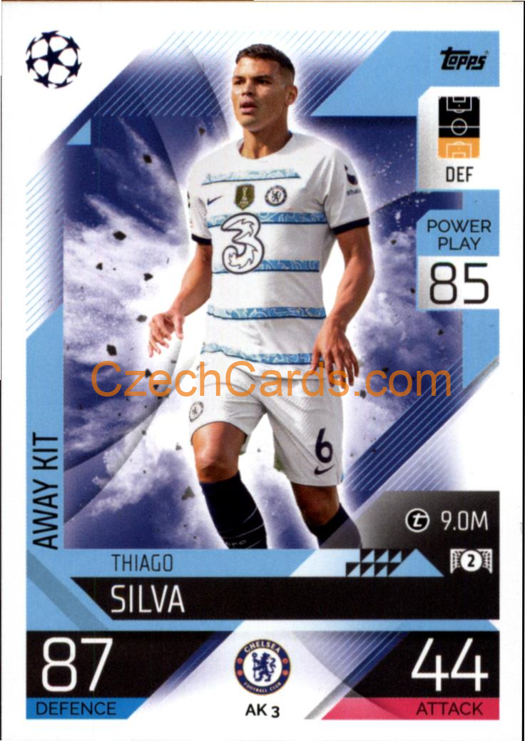 Thiago Silva (Chelsea) 2022/23 Match Attax Extra #AK 3