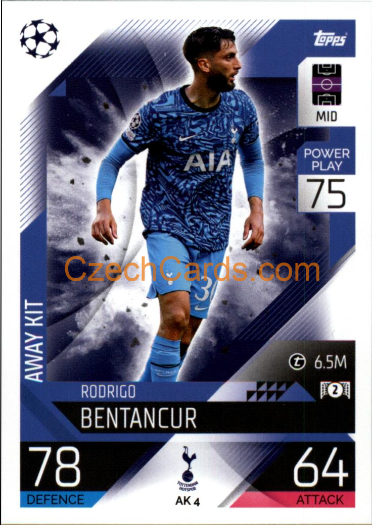 Rodrigo Bentancur (Tottenham Hotspur) 2022/23 Match Attax Extra #AK 4