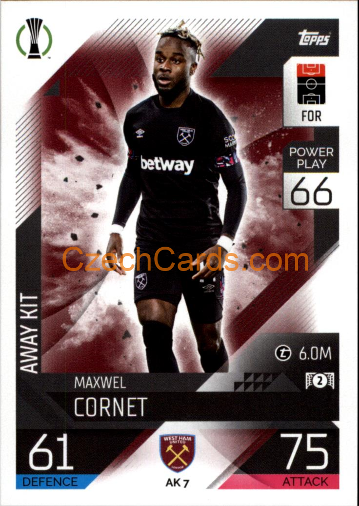 Maxwel Cornet (West Ham United) 2022/23 Match Attax Extra #AK 7