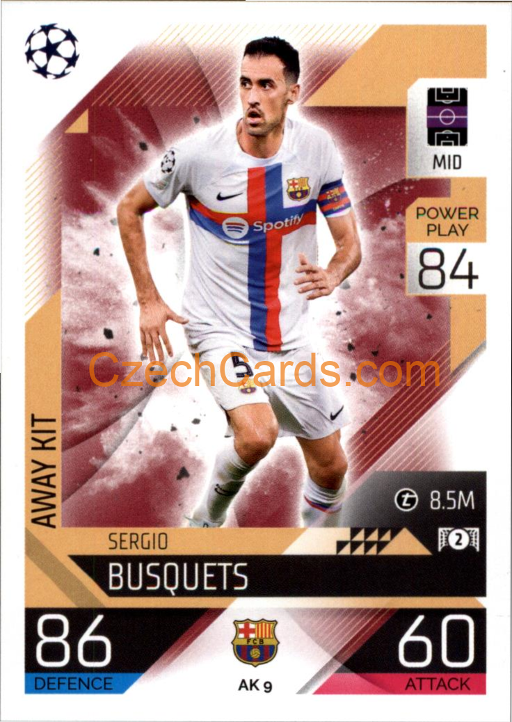 Sergio Busquets (FC Barcelona) 2022/23 Match Attax Extra #AK 9