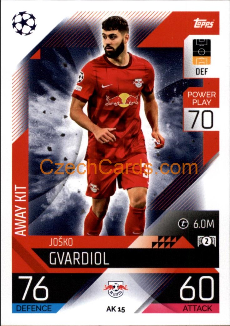 Joško Gvardiol (RB Leipzig) 2022/23 Match Attax Extra #AK 15