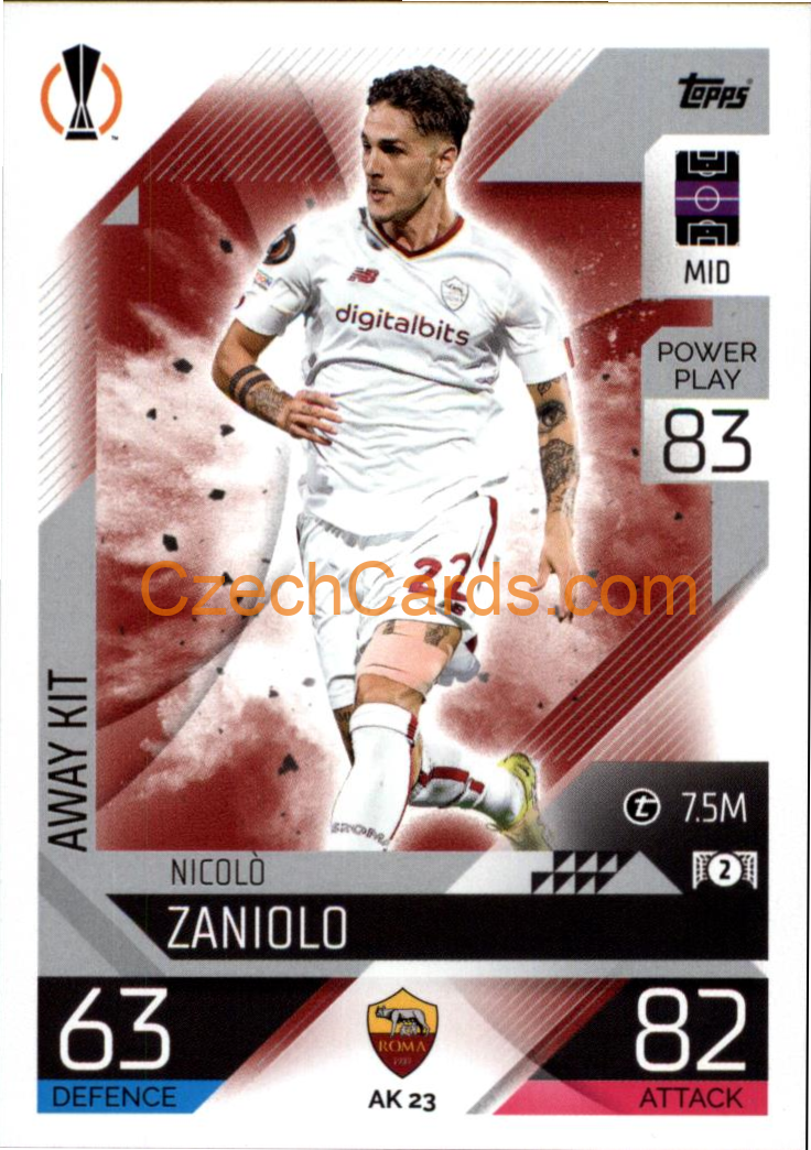 Nicolò Zaniolo (AC Milan) 2022/23 Match Attax Extra #AK 23