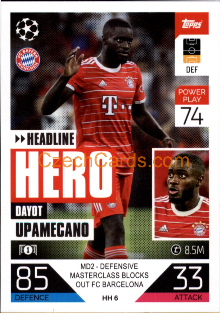 Dayot Upamecano (FC Bayern München) 2022/23 Match Attax Extra #HH 6