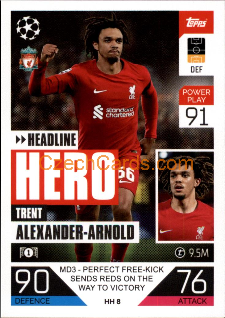 Trent Alexander-Arnold (Liverpool) 2022/23 Match Attax Extra #HH 8