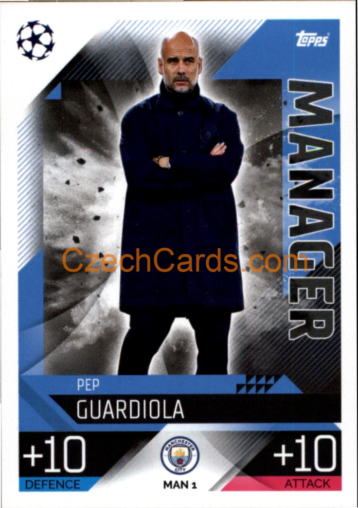 Pep Guardiola (Manchester City) 2022/23 Match Attax Extra #MAN 1