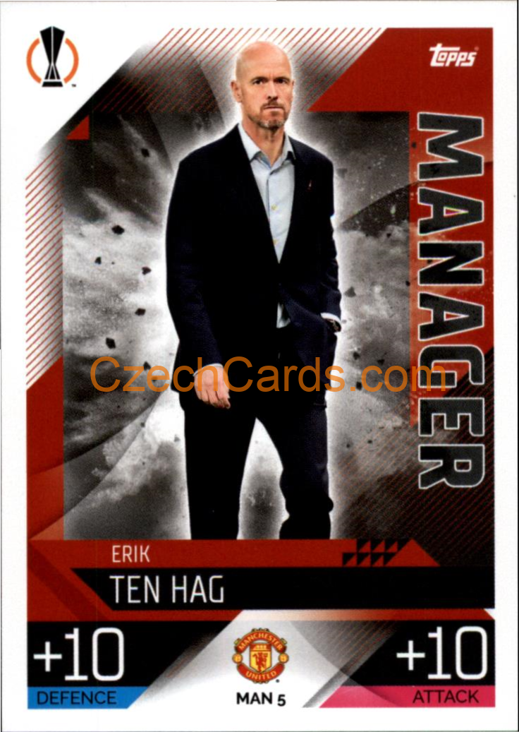 Erik ten Hag (Manchester United) 2022/23 Match Attax Extra #MAN 5