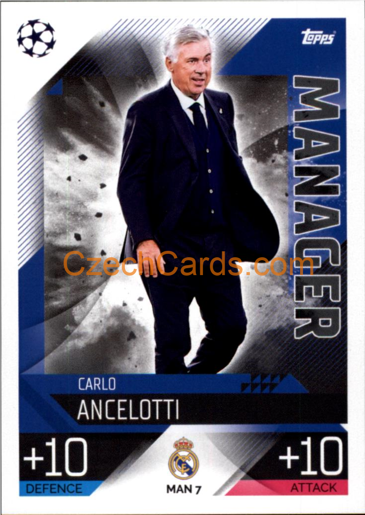 Carlo Ancelotti (Real Madrid CF) 2022/23 Match Attax Extra #MAN 7