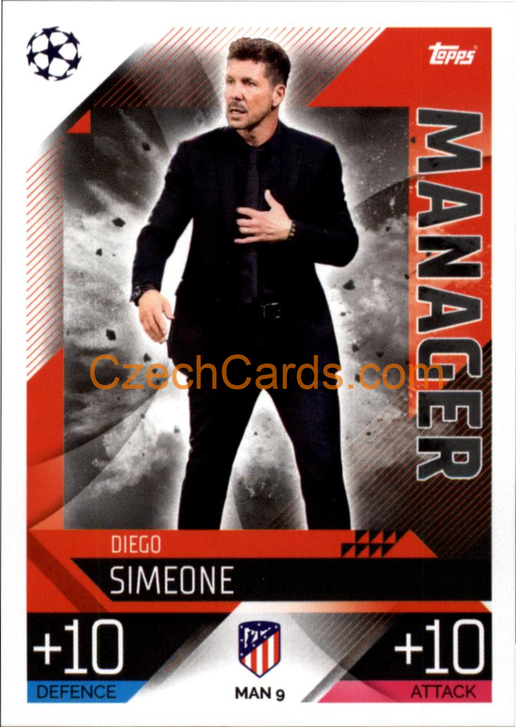 Diego Simeone (Atlético de Madrid) 2022/23 Match Attax Extra #MAN 9