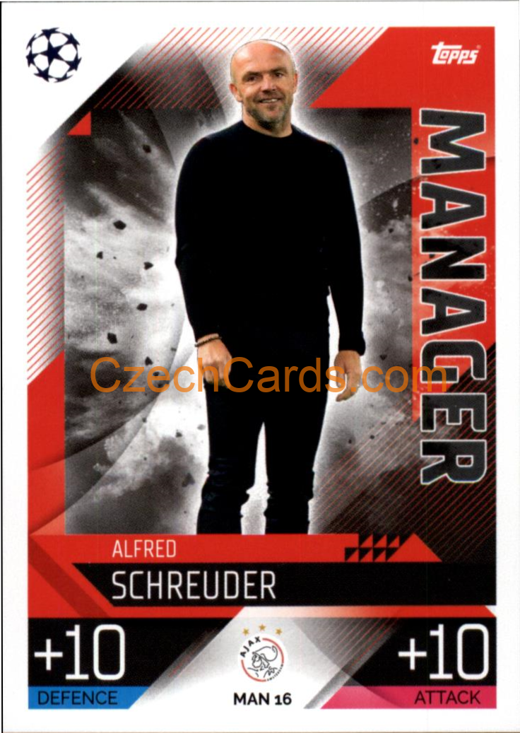 Alfred Schreuder (AFC Ajax) 2022/23 Match Attax Extra #MAN 16