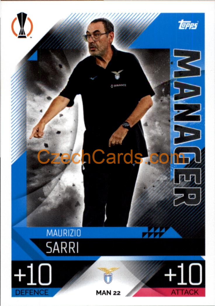 Maurizio Sarri (SS Lazio) 2022/23 Match Attax Extra #MAN 22