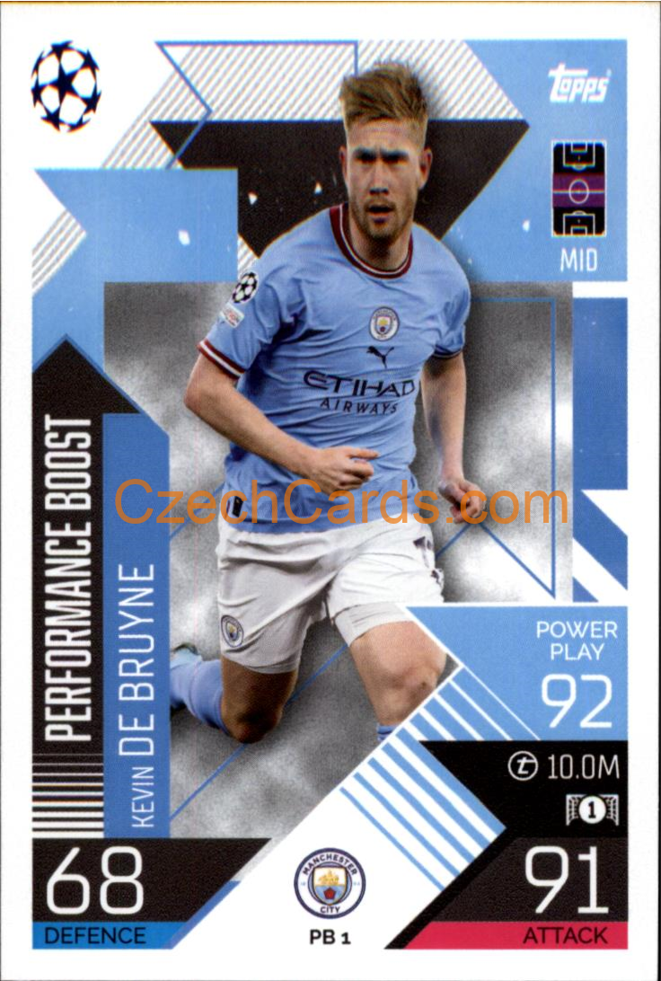Kevin De Bruyne (Manchester City) 2022/23 Match Attax Extra #PB 1