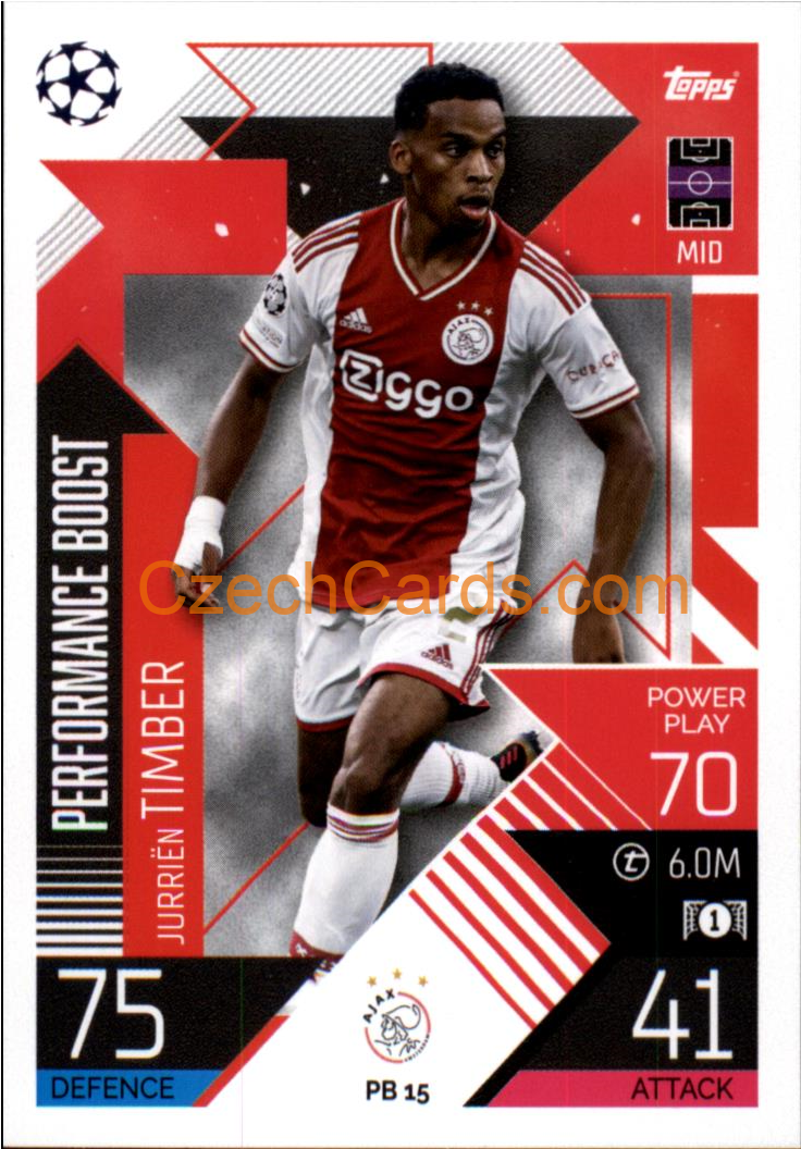 Jurriën Timber (AFC Ajax) 2022/23 Match Attax Extra #PB 15