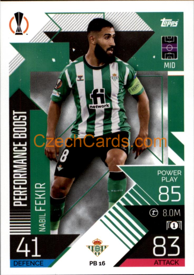 Nabil Fekir (Real Betis Balompié) 2022/23 Match Attax Extra #PB 16