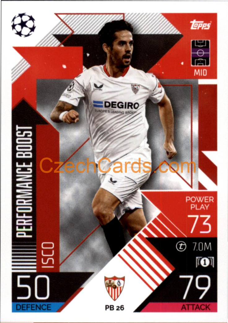 Isco (Sevilla FC) 2022/23 Match Attax Extra #PB 26
