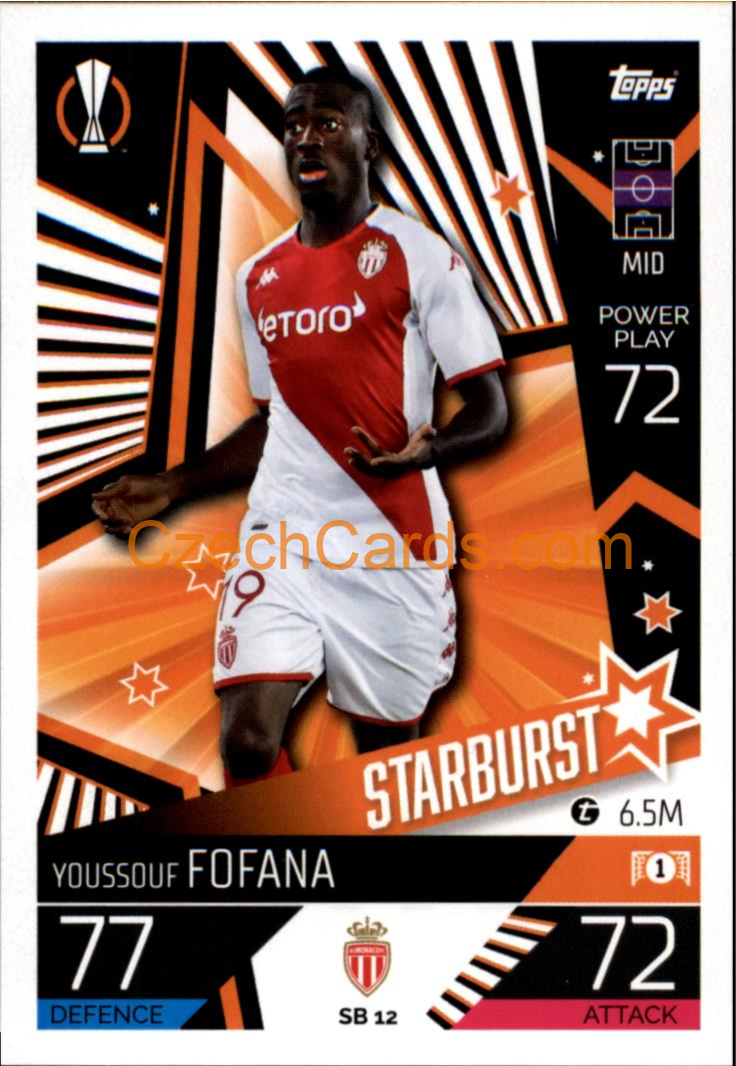 Youssouf Fofana (AS Monaco FC) 2022/23 Match Attax Extra #SB 12