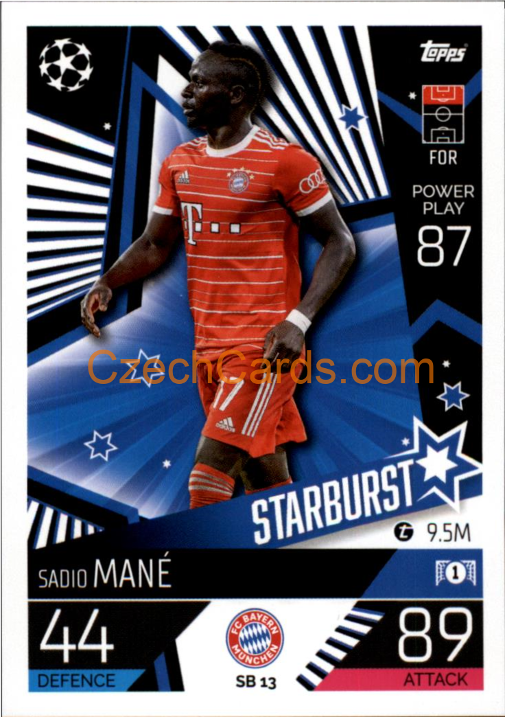 Sadio Mané (FC Bayern München) 2022/23 Match Attax Extra #SB 13