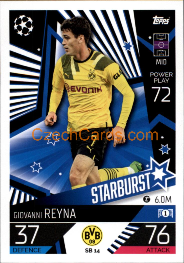 Giovanni Reyna (Borussia Dortmund) 2022/23 Match Attax Extra #SB 14
