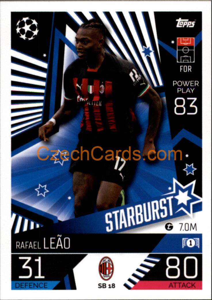 Rafael Leão (AC Milan) 2022/23 Match Attax Extra #SB 18