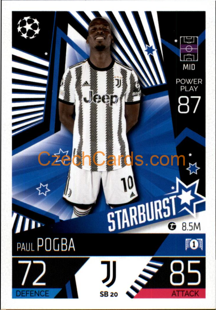 Paul Pogba (Juventus) 2022/23 Match Attax Extra #SB 20