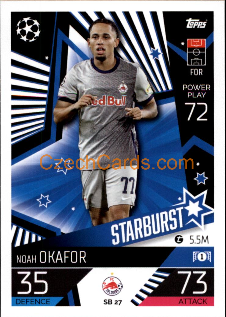 Noah Okafor (FC Salzburg) 2022/23 Match Attax Extra #SB 27