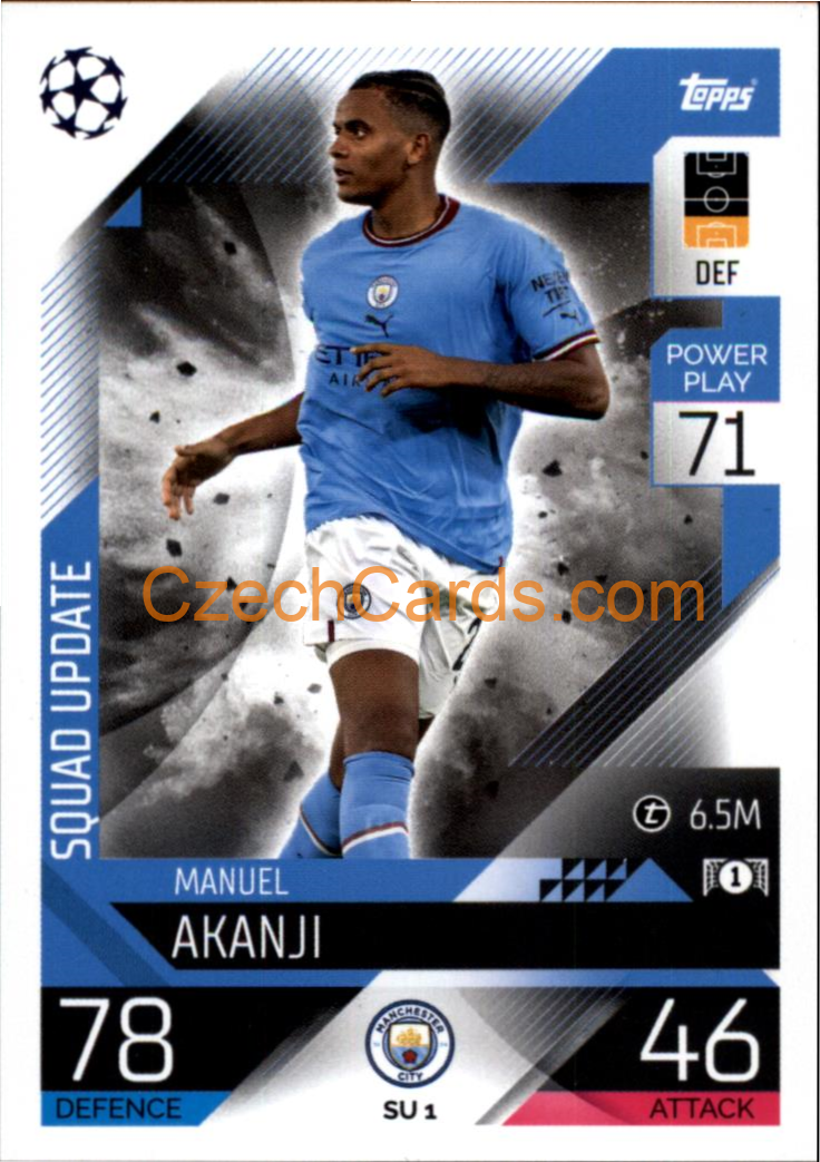 Manuel Akanji (Manchester City) 2022/23 Match Attax Extra #SU 1