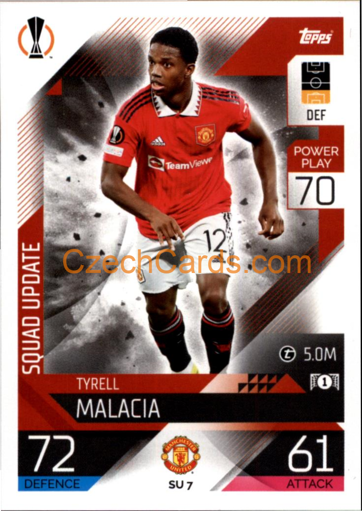 Tyrell Malacia (Manchester United) 2022/23 Match Attax Extra #SU 7