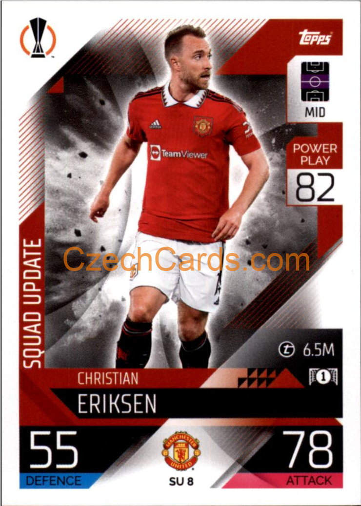 Christian Eriksen (Manchester United) 2022/23 Match Attax Extra #SU 8