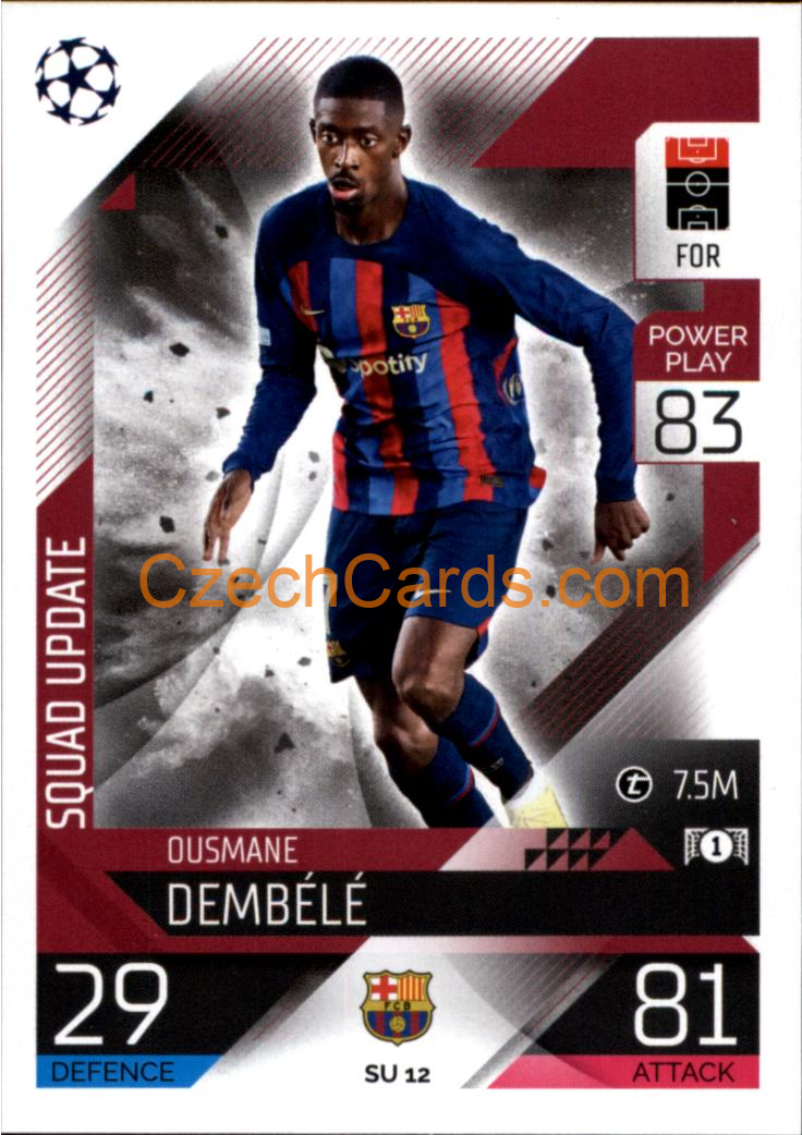 Ousmane Dembélé (FC Barcelona) 2022/23 Match Attax Extra #SU 12