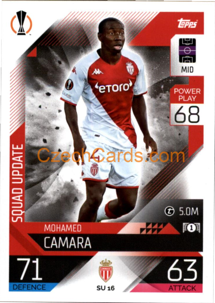 Mohamed Camara (AS Monaco FC) 2022/23 Match Attax Extra #SU 16