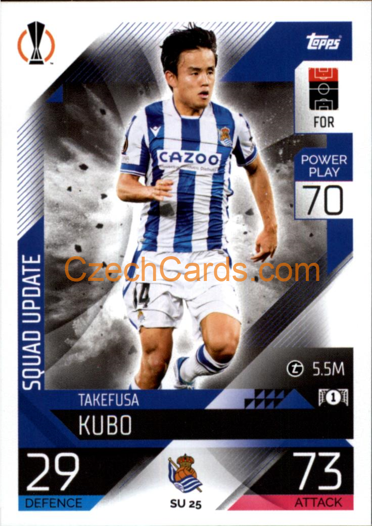 Takefusa Kubo (Real Sociedad de Fútbol) 2022/23 Match Attax Extra #SU 25