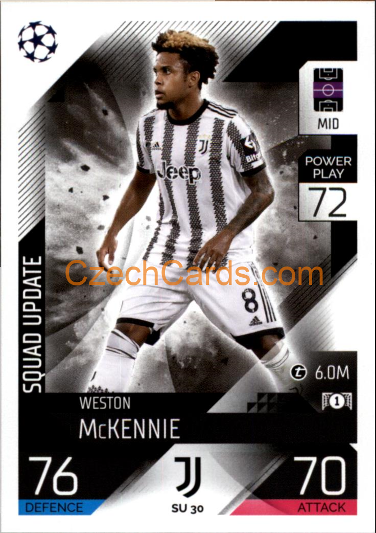 Weston McKennie (Juventus) 2022/23 Match Attax Extra #SU 30