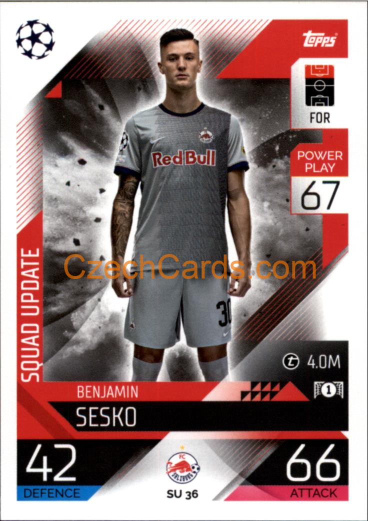 Benjamin Šeško (FC Salzburg) 2022/23 Match Attax Extra #SU 36