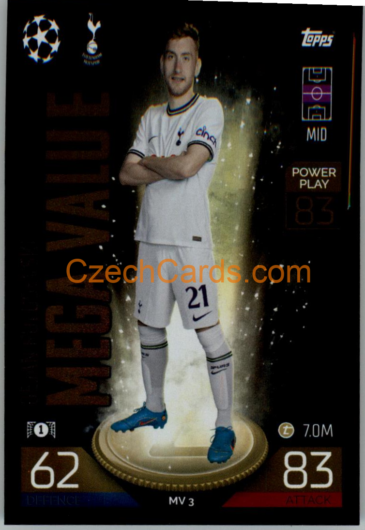 Dejan Kulusevski (Tottenham Hotspur) 2022/23 Match Attax Extra #MV 3
