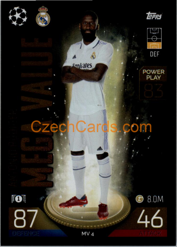 Antonio Rüdiger (Real Madrid CF) 2022/23 Match Attax Extra #MV 4