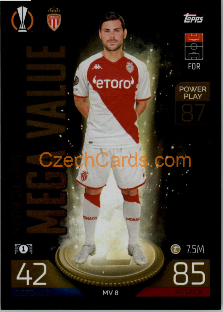 Kevin Volland (AS Monaco FC) 2022/23 Match Attax Extra #MV 8