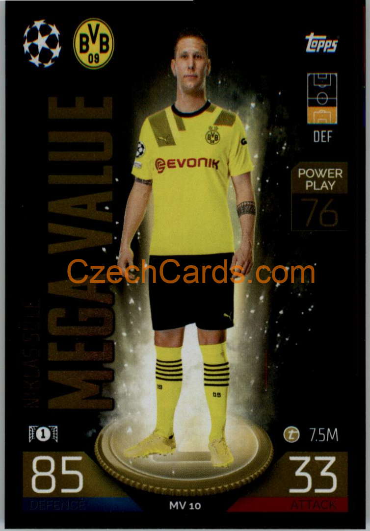 Niklas Süle (Borussia Dortmund) 2022/23 Match Attax Extra #MV 10