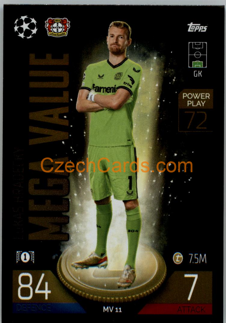 Lukas Hradecky (Bayer 04 Leverkusen) 2022/23 Match Attax Extra #MV 11