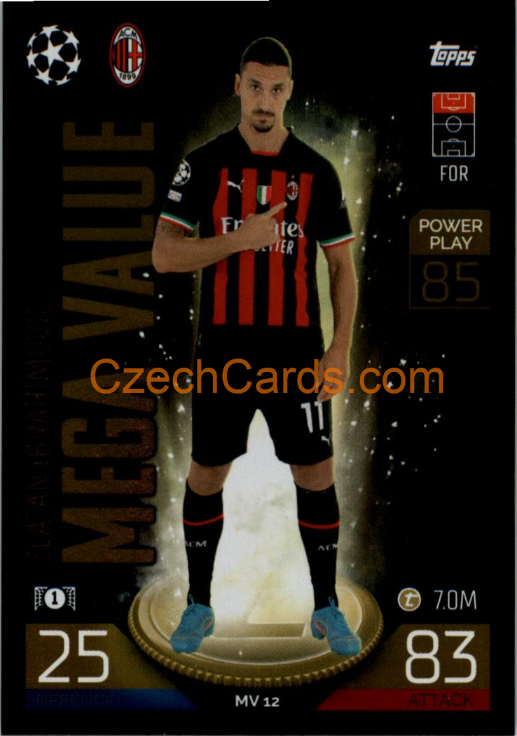 Zlatan Ibrahimović  (AC Milan) 2022/23 Match Attax Extra #MV 12