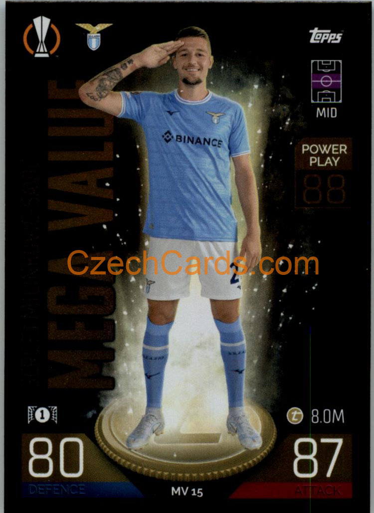 Sergej Milinković-Savić (SS Lazio) 2022/23 Match Attax Extra #MV 15