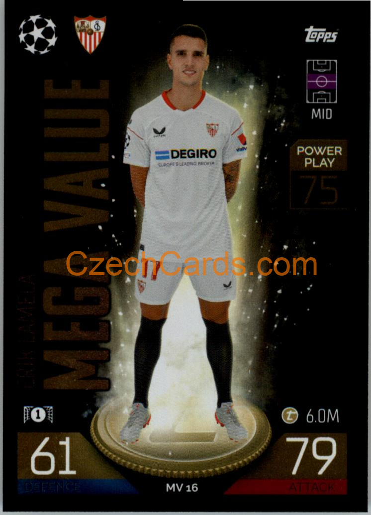 Erik Lamela (Sevilla FC) 2022/23 Match Attax Extra #MV 16